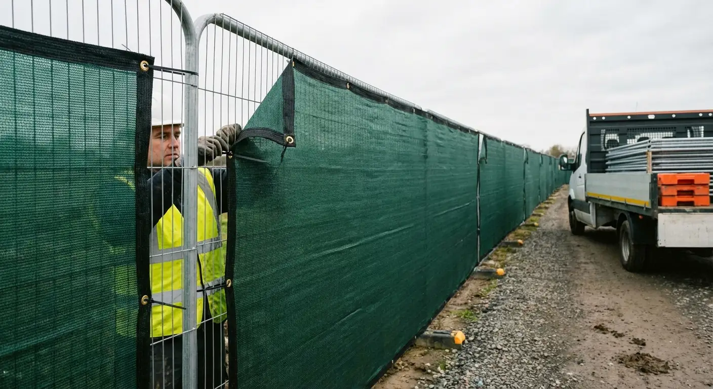 High security temporary fencing perimeter in Madera, CA