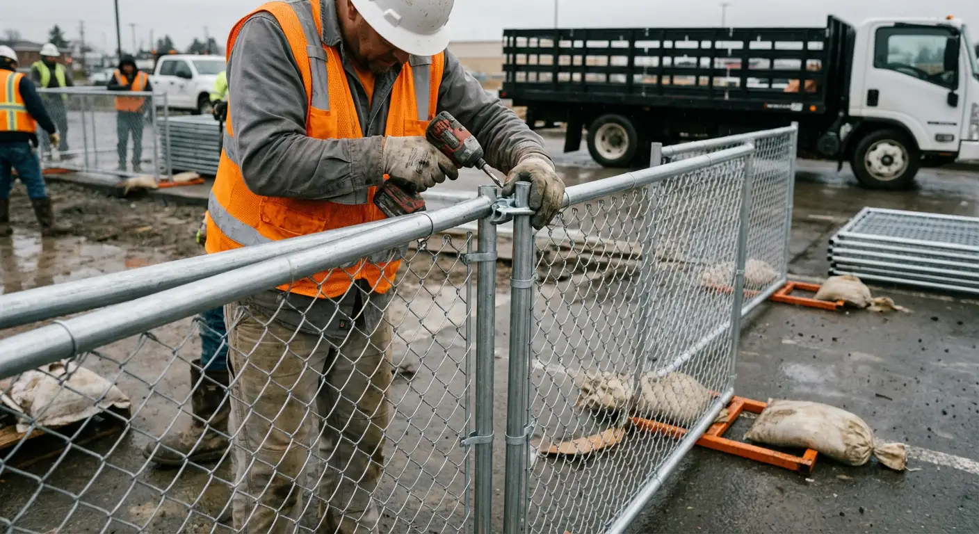 Physical security fencing for site investigation in Madera, CA