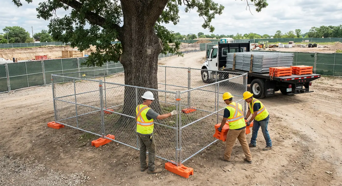 Temporary gate rental and secure perimeter fencing in Madera, CA
