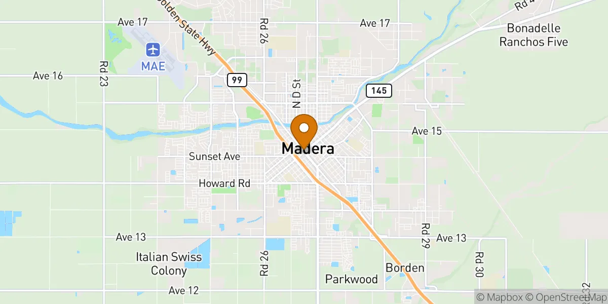  neighborhood map in Madera, CA